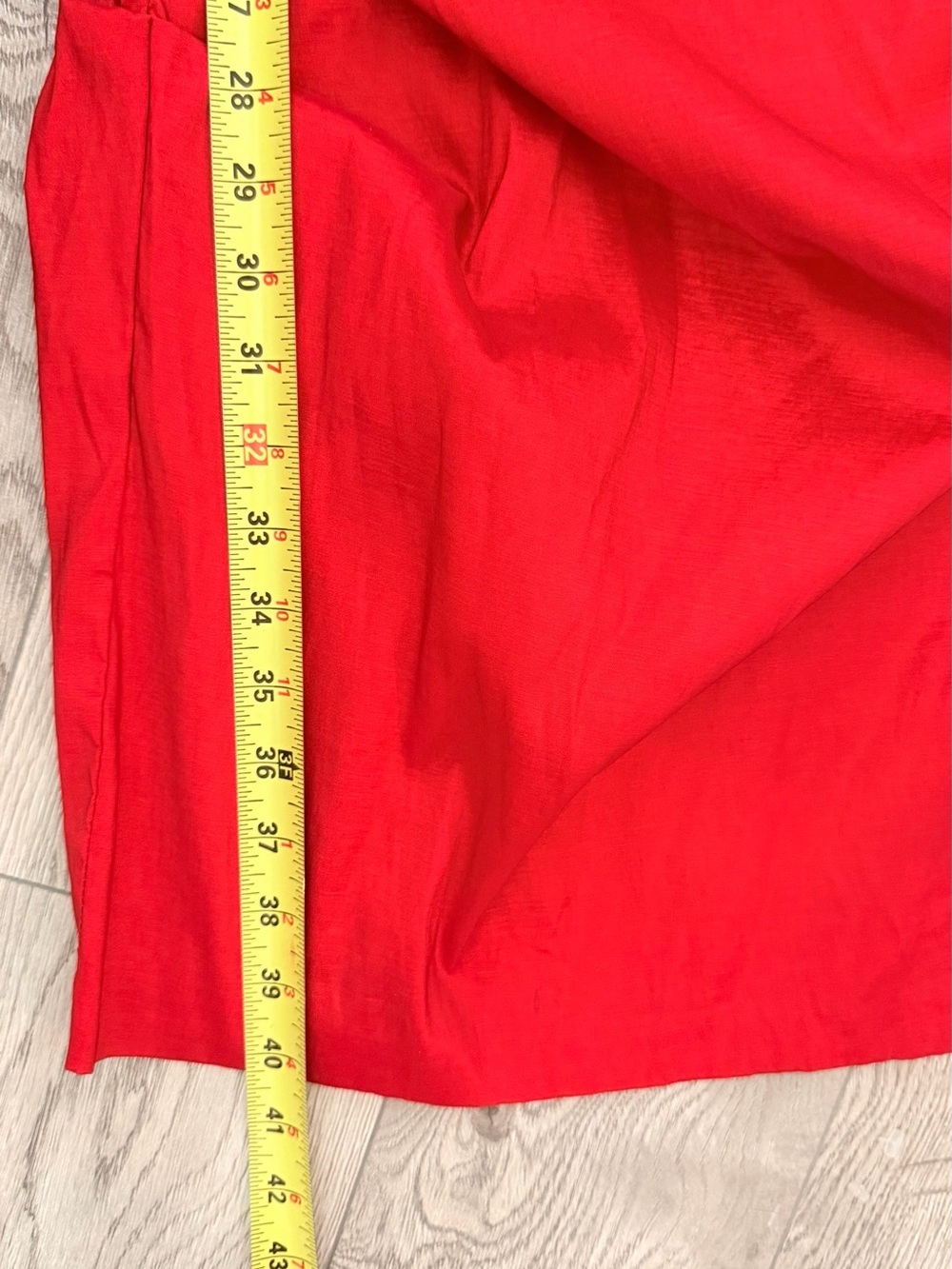 Xscape Red Ruffle V-Neck Ruched Midi Dress - Picture 8 of 14